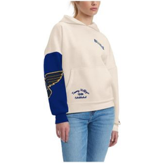 Tommy Hilfiger Women Sweaters Tommy Hilfiger Women's Cream, Blue St. Louis Blues Harriet Pullover Hoodie Cream, Blue