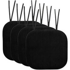 Bed Bath & Beyond Honeycomb Non-slip Chair Cushions Black (40.6x40.6)