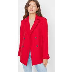 Rot Jacketts Trendyol Collection Blazer Rot Regular Fit für Damen