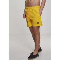 Gelb Badehosen Urban Classics Herren Badehose Block Swim Shorts chrome yellow