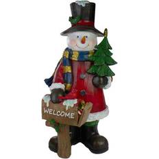 Decorations on sale 31" Winter Dressed Snowman Welcome