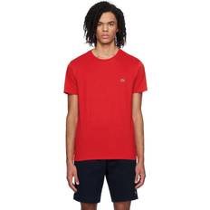 Lacoste Red T-shirts Lacoste Red Crewneck T-Shirt