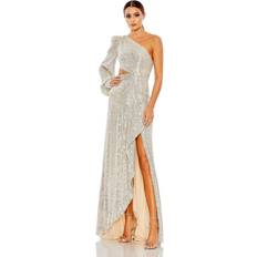 Mac Duggal Midi Dresses Clothing Mac Duggal Sequin Cutout One-shoulder Gown