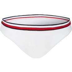 Tommy Hilfiger Global Stripe Ribbed Hipster Bikini Bottoms - White