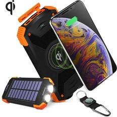 Batteries & Chargers HyperGear Wireless Solar Power Bank 10000mAh