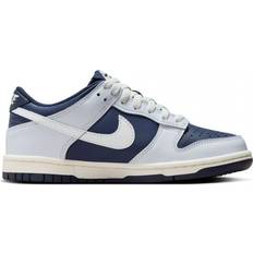 Nike Girls Children's Shoes Nike Dunk Low GS - Football Grey/Midnight Navy/Summit White