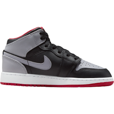 Sneakers Nike Air Jordan 1 Mid GS - Black/Fire Red/White/Cement Grey
