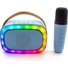 Portable Karaoke Private Label Portable Karaoke Bluetooth Speaker & Wireless with Light Blue