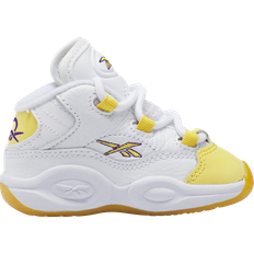 Reebok Question Mid TD - White/Yellow Thread/Ultra Violet