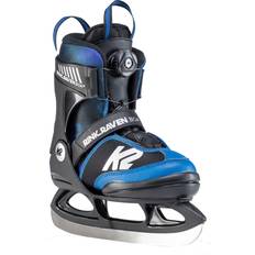 Ice Skating K2 Rink Raven Boa Adjustable Boys Ice Skates 2019, Black/Blue 11-2