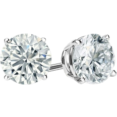 Stud Earrings - White Gold/Diamonds