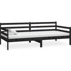 vidaXL Day Bed Black Sofa 204cm Zweisitzer