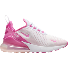 Nike Girls Children's Shoes Nike Air Max 270 GS - White/Pink Foam/Playful Pink