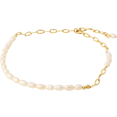 Damen - Golden Fußkettchen Pernille Corydon Seaside Anklet - Gold/Pearls