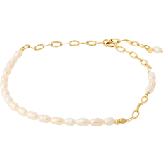 Gull Ankelkjeder Pernille Corydon Seaside Anklet - Gold/Pearls