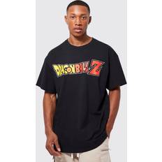 Tops boohooMAN Mens Oversized Dragonball Z Goku License T-Shirt Black