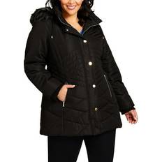 Avenue Women Outerwear Avenue Plus Wave Womens Quilted Cold Weather Puffer Jacket