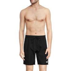 Puma Men Swimwear Puma Men's Logo Tape Swim Trunks BLACK