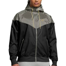Men - Outdoor Jackets Nike Sportswear Windrunner Men's Hooded Jacket - Black/Dark Stucco/Saturn Gold