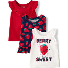 The Children's Place Kid's Strawberry Tank Top 3-pack - Tidal