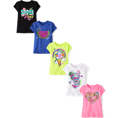 L Tops The Children's Place Kid's Summer Food Graphic Tee 5-pack - Multi Clr (3046174_BQ)