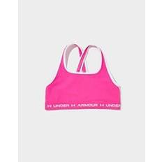 Elastan Tops Under Armour Girl' CrossbackSportsBraRebelPin /Whit /WhiteYX 4 -50i