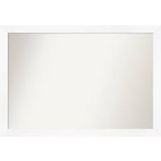 White Bathroom Mirrors Amanti Art White Narrow Non-Beveled