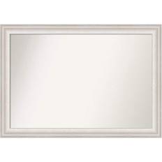 White Bathroom Mirrors Amanti Art Non-Beveled Trio White Wash