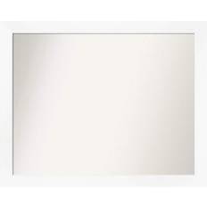 Bathroom Mirrors Amanti Art White Narrow 31.25 Non-Beveled