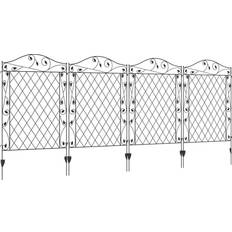 Enclosures OutSunny 11.5' Garden Fence, 4 Pack Fence