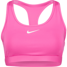 Nike Swoosh Medium Support Bra - Playful Pink/White