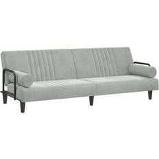 vidaXL Sofa Bed With Armrests Light Grey Sofa 205cm Zweisitzer