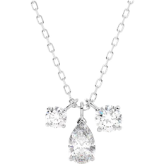 Swarovski Attract Pendant Necklace - Silver/Transparent