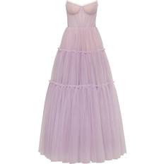 Milla Lavender tulle maxi dress with ruffled skirt, Garden of Eden