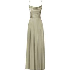 Milla Boudoir olive silk slip dress