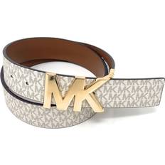 Michael Kors Women Belts Michael Kors Reversible Logo and Leather Waist Belt Box Set