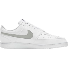 Nike 47 ½ - Herre Joggesko Nike Court Vision Low Next Nature M - White/Light Smoke Grey