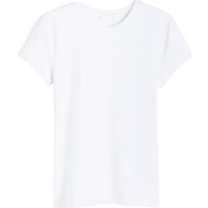 Damen - Weiß Oberteile H&M Figure Hugging T-shirt - White