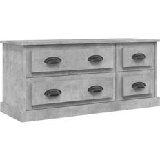 vidaXL Engineered Wood Concrete Grey Fernsehschrank 100x45cm