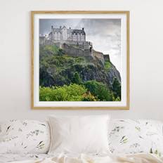 East Urban Home Edinburgh Castle Natural Oak Bild 30x30cm