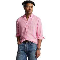 Linen - Men Clothing Polo Ralph Lauren Men's Classic Fit Shirt, Pink