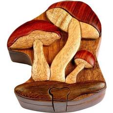 Mushroom Secret Wooden Puzzle Box