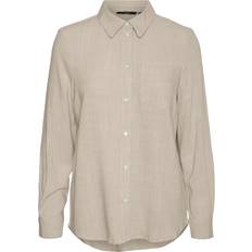 Vero Moda Vera Shirt - Grey/Oatmeal