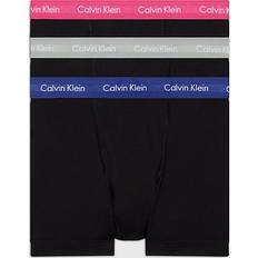 Calvin Klein Cotton Stretch Wicking Trunks 3-pack - Red/Grey/Blue/Black