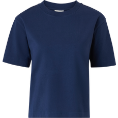 Blå - Dame T-skjorter & Singleter Gina Tricot Basic Tee Tops & Shirts - Blue