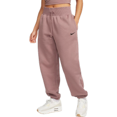 Damen - Rosa - W33 Hosen & Shorts Nike Women's Sportswear Phoenix Fleece Oversized Sweatpants - Smokey Mauve/Black