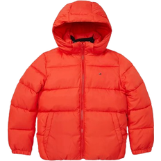 Tommy Hilfiger Kid's Flag Hooded Puffer - Blush Red (71J3845)