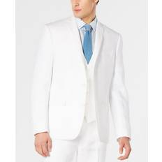 Linen - Men Outerwear Bar III Women Suit Jacket Slim Fit Notched-Lapel Linen White