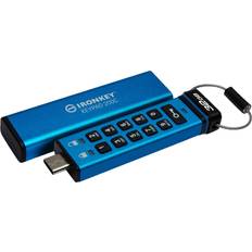 32 GB - USB Type-C Minnepenner Kingston Ironkey Keypad 32GB Minnepenn