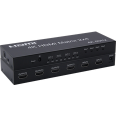 Nördic SGM-211 HDMI Matrix 2xHDMI - 4xHDMI/Optical/3.5mm Switch F-F